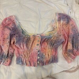 Urban Outfitters Cotton Candy Pastel Mini Top